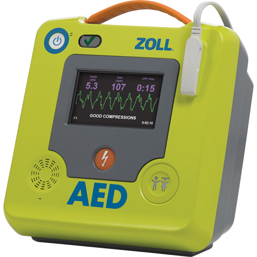 D&eacute;fibrillateur AED 3 BLS pour secouristes professionnels, Semi-automatique, Français, Classe 4 Southpoint Industrial Supply