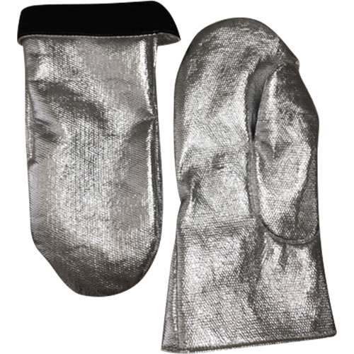 Heat Resistant Welding Mitt, Aluminized Carbon/Leather, One Size, Protects Up To 800° F (426.66° C) Southpoint Industrial Supply