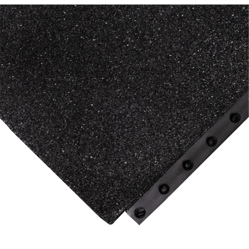 24/Seven&reg; Locksafe&reg; Anti-Fatigue Mat, Textured, 3' x 3' x 5/8", Black, Nitrile Southpoint Industrial Supply