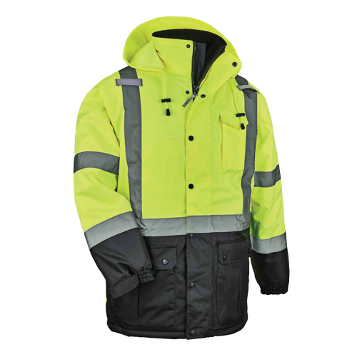 Parka thermique GloWear 8384 de Type R, Jaune lime haute visibilit&eacute;, Grand Southpoint Industrial Supply