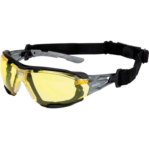 Z2900 Series Safety Glasses with Foam Gasket, Amber Lens, Anti-Scratch, ANSI Z87+/Meets/Exceeds CSA Z94.3 Southpoint Industrial Supply