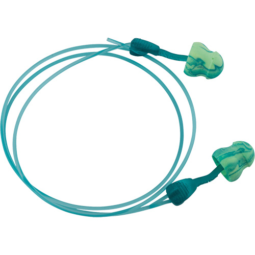Bouchons d'oreilles hydratants &agrave; torsion Glide Foam Soothers, Vrac - Boîte, Avec cordon Southpoint Industrial Supply