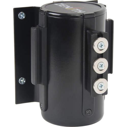 Barri&egrave;re &agrave; fixation murale avec ruban magn&eacute;tique, Acier, Fixation par vis, 12', Ruban Rouge Southpoint Industrial Supply