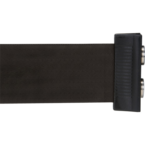 Barri&egrave;re &agrave; fixation murale avec ruban magn&eacute;tique, Acier, Fixation par vis, 7', Ruban Noir Southpoint Industrial Supply