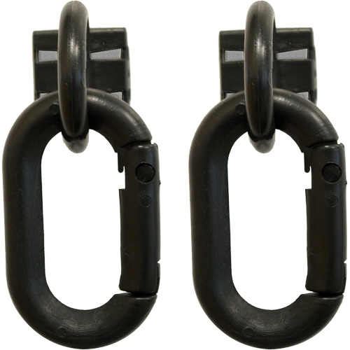 Safety Chain Magnetic Ring & Carabiner Set, Black Southpoint Industrial Supply