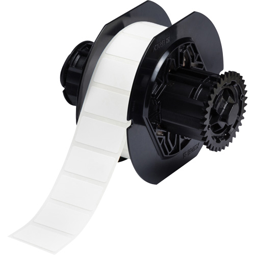 &eacute;tiquettes en tissu avec rev&ecirc;tement en polyamide B33, Nylon, 1,5" lo x 0,75" h, Blanc Southpoint Industrial Supply