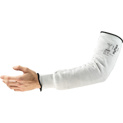 HyFlex&reg; 11-210 Series Wide Cut Resistant Sleeve, Intercept, 18", ASTM ANSI Level A2/EN 388 Level 2, Grey Southpoint Industrial Supply