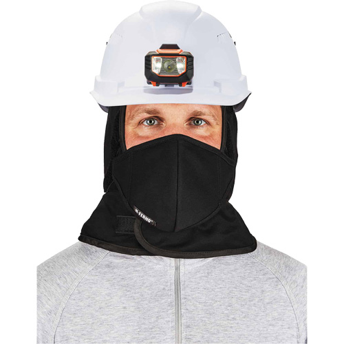 N-Ferno&reg; Winter Hard Hat Liner with Mouthpiece, Fleece Lining, One Size, Black Southpoint Industrial Supply