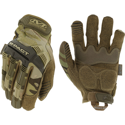 Gants antichocs tactiques MultiCam M-Pact, 8, Paume en Synth&eacute;tique, Poignet Boucle et crochet Southpoint Industrial Supply