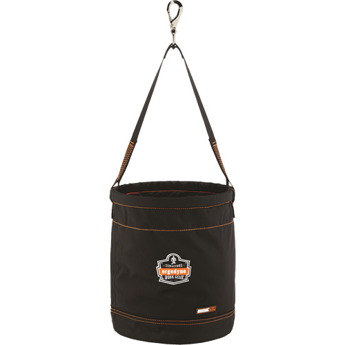 Arsenal&reg; 5970 Swiveling Hook Hoist Bucket, Nylon, 12.5" Dia. x 15" H, 100 lbs. Load Rating Southpoint Industrial Supply