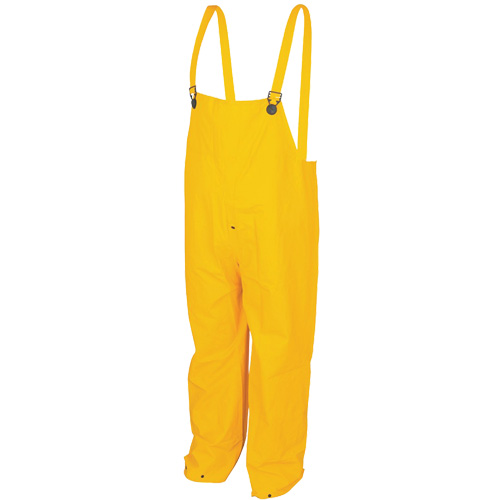 Classic Series Bib Rain Pants, Large, Polyester/PVC, Yellow Southpoint Industrial Supply
