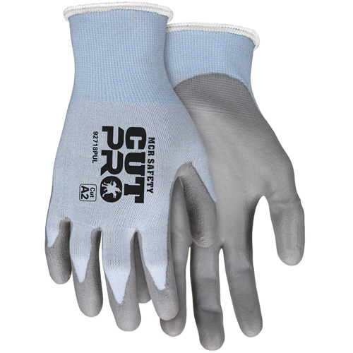 Gants r&eacute;sistant aux coupes Safety Cut Pro, Taille Grand, Calibre 18, Rev&ecirc;tement Polyur&eacute;thane, Enveloppe en PEHP, ASTM ANSI niveau A2 Southpoint Industrial Supply