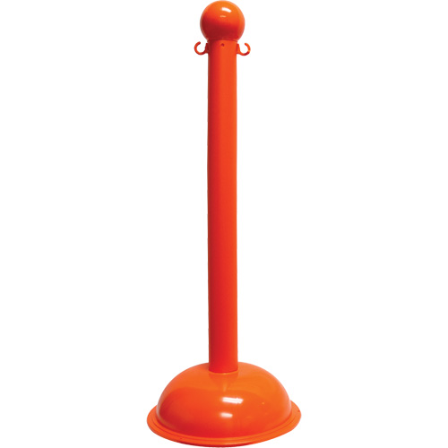 Heavy-Duty Stanchion, 40" High, Orange Southpoint Industrial Supply