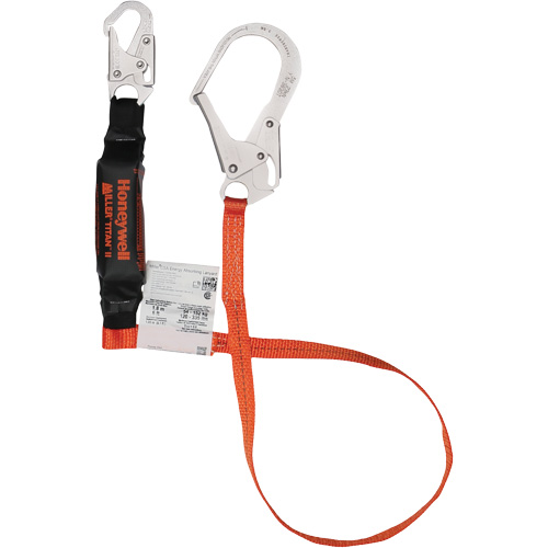 Titan Shock-Absorbing Lanyard, 6', Locking Rebar Hook Center, Locking Snap Hook Leg Ends, Polyester Southpoint Industrial Supply