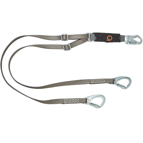 V-Series Tie-Back Lanyard, 6', Carabiner Center, Snap Hook Leg Ends, Nylon Southpoint Industrial Supply
