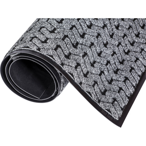 Tapis d'accueil Performance Tire-Track, Essuie-pieds/grattoir, 4' x 8' x 3/8", Gris Southpoint Industrial Supply