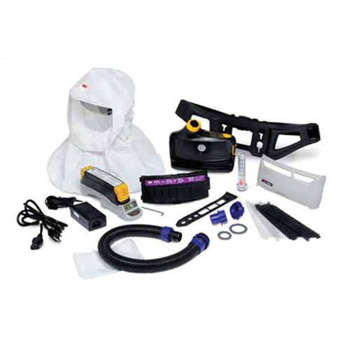 Versaflo Powered Air Purifying Respirator Easy Clean Kit, Loose Fitting Hood & Faceshield, Lithium-Ion Battery Southpoint Industrial Supply