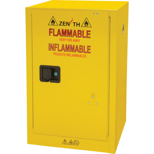 Flammable Storage Cabinet, 12 gal., 1 Door, 23" W x 35" H x 18" D Southpoint Industrial Supply
