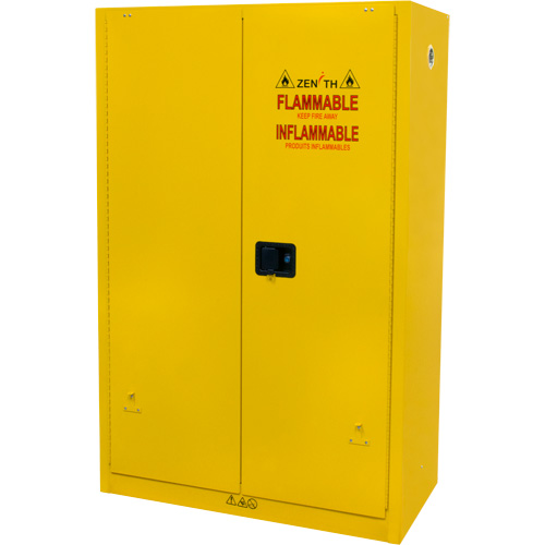 Armoire pour produits inflammables, 45 gal., 2 Porte(s), 43" La x 65" h x 18" p Southpoint Industrial Supply