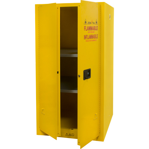 Flammable Storage Cabinet, 60 gal., 2 Door, 34" W x 65" H x 34" D Southpoint Industrial Supply
