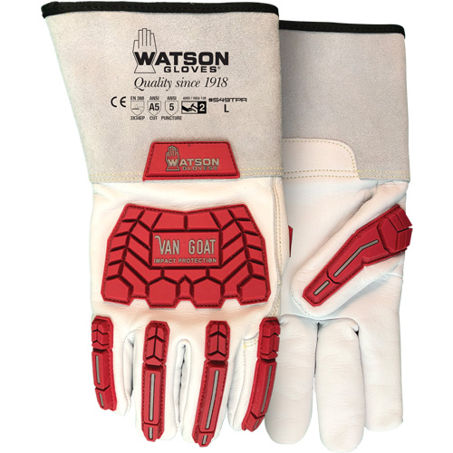 Gants r&eacute;sistant aux impacts et aux coupures Van Goat, Taille T-petit, Enveloppe en Cutshield, ASTM ANSI niveau A5/EN 388 niveau E Southpoint Industrial Supply