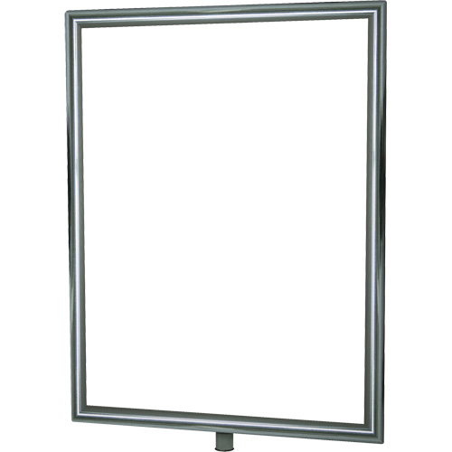 Porte-enseigne vertical robuste pour montant classique, Chrome poli Southpoint Industrial Supply