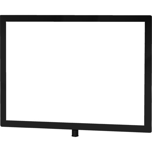 Porte-enseigne horizontal robuste pour montant classique, Noir Southpoint Industrial Supply