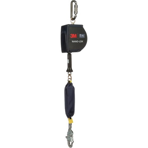 Nano-Lok Extended Length Self Retracting Lifeline, 15', Stainless Steel, Swivel Southpoint Industrial Supply