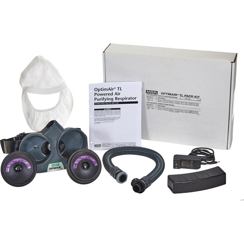 OptimAir&reg; TL PAPR Response Kit, Headcover & Faceshield, Lithium-Ion Battery Southpoint Industrial Supply