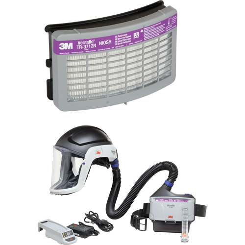 Versaflo Heavy Industry PAPR Kit, Hard Hat & Faceshield, Lithium-Ion Battery Southpoint Industrial Supply