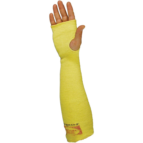 Sleeves with Thumb Hole, Kevlar&reg;, 22", ANSI/ISEA 105 Level 3/EN 388 Level 3, Yellow Southpoint Industrial Supply
