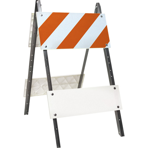 Barricade prismatique, Repliable, 24" lo x 45" h, Orange/Blanc Southpoint Industrial Supply