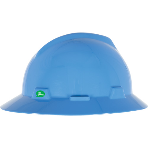 Casque de s&eacute;curit&eacute; &agrave; bord complet V-Gard GREEN avec fentes, R&eacute;pond aux normes CSA type 1, Suspension Rochet Southpoint Industrial Supply