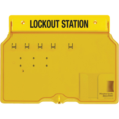 Trilingual Covered Lock Station, None Padlocks, 4 Padlock Capacity, Padlocks Not Included Southpoint Industrial Supply