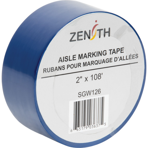 Ruban pour marquage d'all&eacute;es, 2" x 108', PVC, Bleu Southpoint Industrial Supply