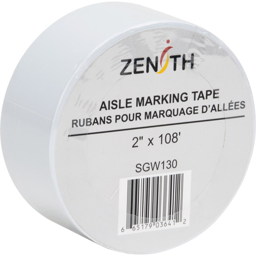 Aisle Marking Tape, 2" x 108', PVC, White Southpoint Industrial Supply