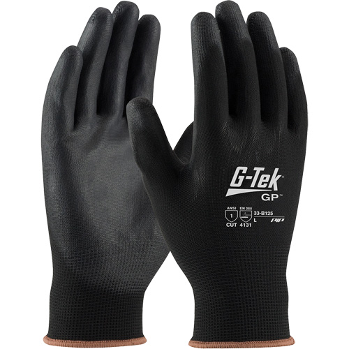 Gants enduits G-Tek GP, Petit, R&ecirc;vetement Polyur&eacute;thane, Calibre 13, Enveloppe en Nylon Southpoint Industrial Supply
