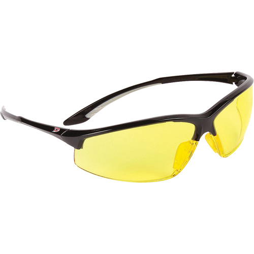 Dynamic Hummingbird Semi-Rimless Safety Glasses, Amber Lens, Anti-Fog, ANSI Z87+/Meets/Exceeds CSA Z94.3 Southpoint Industrial Supply