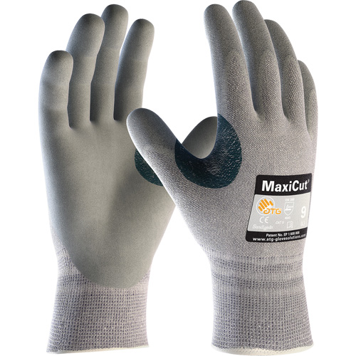 Gants r&eacute;sistants aux coupures en tricot sans coutures ATG MaxiCut 5, T-petit, Calibre 13, Rev&ecirc;tement Mousse de nitrile, ASTM ANSI niveau A4/EN 388 niveau 4/EN 388 niveau C Southpoint Industrial Supply