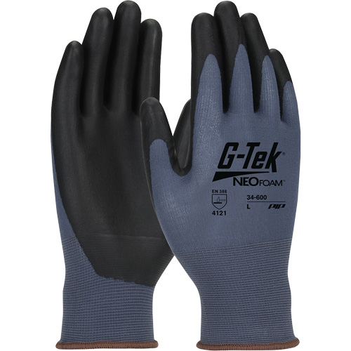 G-Tek&reg; NeoFoam&reg; Seamless Knit Coated Gloves, X-Small, Polyurethane Coating, 15 Gauge, Nylon Shell Southpoint Industrial Supply