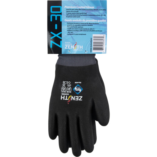 ZX-30° Premium Coated Gloves, 2X-Large, Foam PVC Coating, 15 Gauge, Nylon Shell Southpoint Industrial Supply