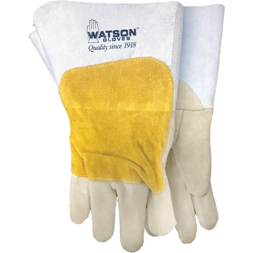 Mad Cow Welding Gloves, Grain Cowhide, Size Large Southpoint Industrial Supply