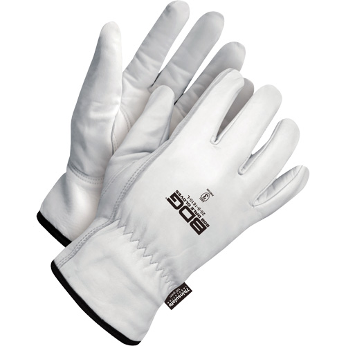 Gants de conducteur classiques r&eacute;sistant &agrave; la perforation, Grand, Paume en Cuir fleur de ch&egrave;vre, Thinsulate Southpoint Industrial Supply