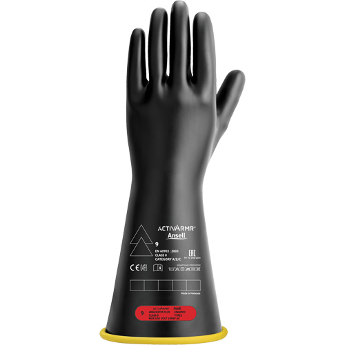 Gants isolants en caoutchouc naturel, ASTM classe 0, Taille 7, 14" lo Southpoint Industrial Supply