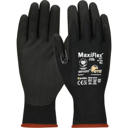 Gants compatibles avec les &eacute;crans tactiles ATG MaxiFlex Cut, T-petit, Calibre 15, Rev&ecirc;tement Mousse de nitrile, ASTM ANSI niveau A4/EN 388 niveau 3/EN 388 niveau D Southpoint Industrial Supply