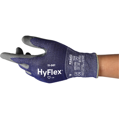 Gants r&eacute;sistants aux coupures HyFlex 11-561, Taille 5, Calibre 15, Rev&ecirc;tement Nitrile, Enveloppe en Intercept, EN 388 niveau C Southpoint Industrial Supply