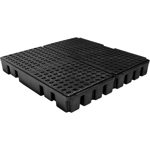 Black Diamond Low Profile Spill Pallet, 51 US gal. Spill Capacity, 49" x 48" x 6.5" Southpoint Industrial Supply