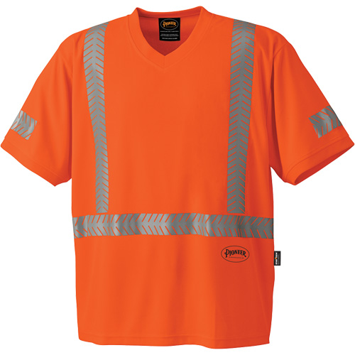 6900 CoolPass&reg; UV Protection Safety T-Shirt, 3X-Large, High Visibility Orange Southpoint Industrial Supply