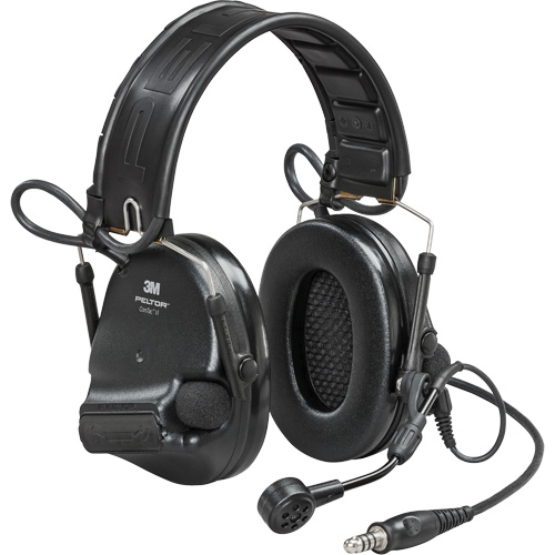 Casque VI NIB avec fils de sortie unique et rail arc Peltor ComTac, Style Bandeau, 23 dB Southpoint Industrial Supply