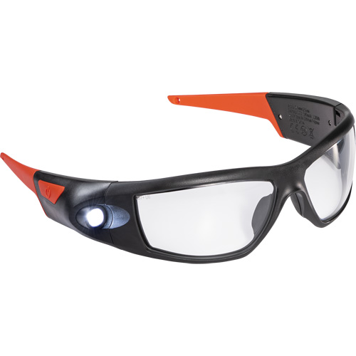 SPG500 Rechargeable Inspection Beam Safety Glasses, Clear Lens, ANSI Z87+ Southpoint Industrial Supply